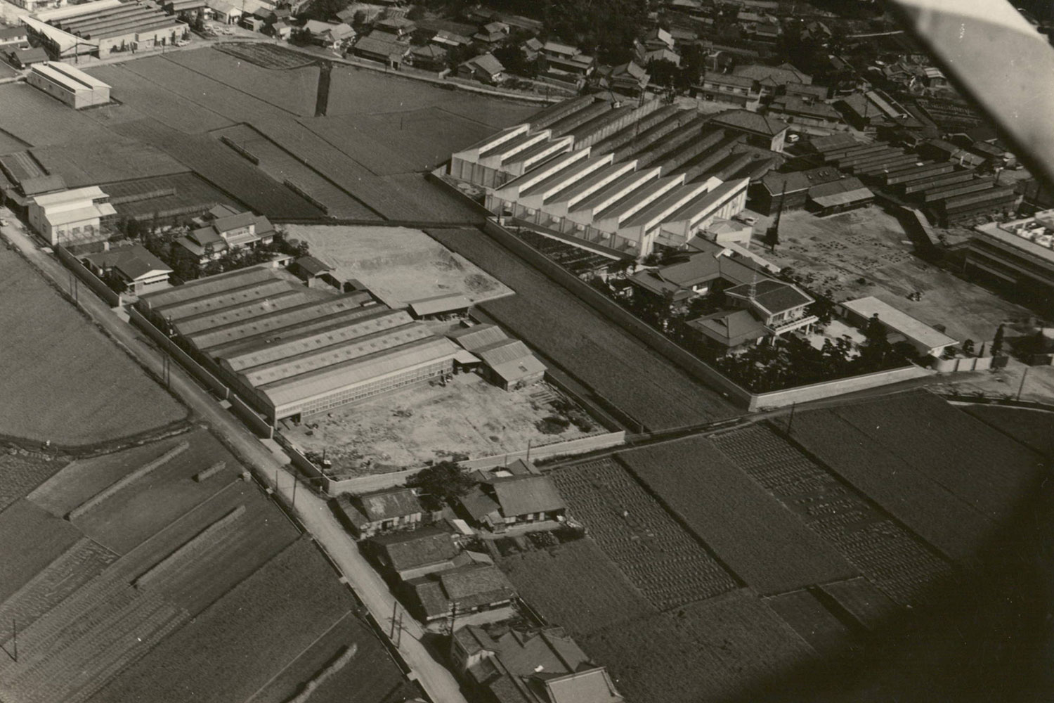Aerial view of plant (1965)